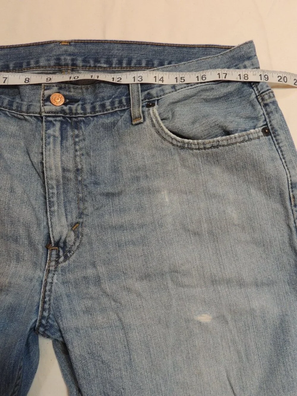 Levi 569 Jeans Y2K Men 36x30 Pockets Distressed Outdoors Denim Blue Jeans